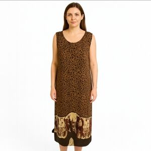 Studio C Animal Print Safari Jungle Edgy Fashion Summer Plus Sz 16